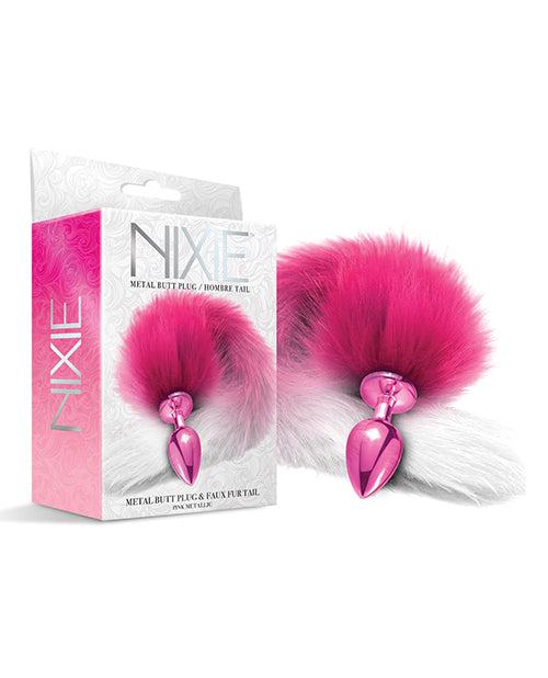 Nixie Metal Butt Plug With Fur Tail