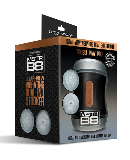 MSTR B8 Double Play Pro Vibrating Dual End Stroker