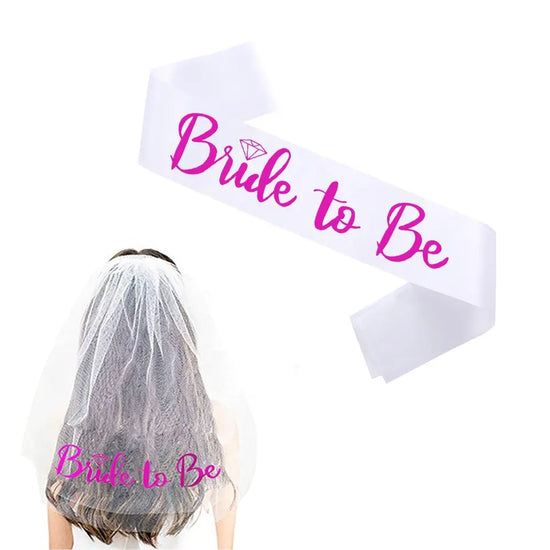 Bride to Be Veil & Sash combo
