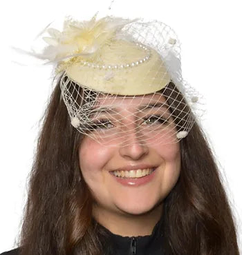 Mini Veiled Flapper Hat