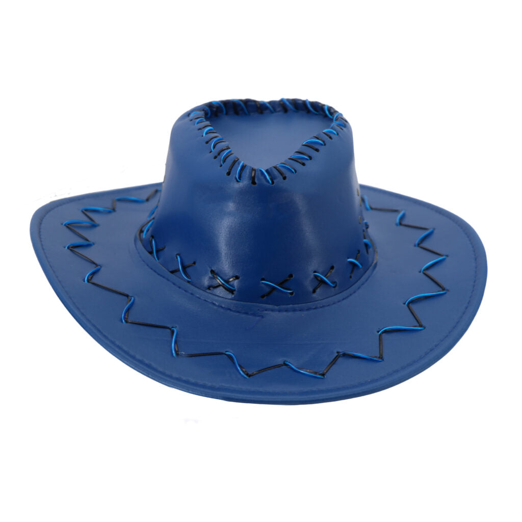 Leatherette Light Up Cowboy Hat