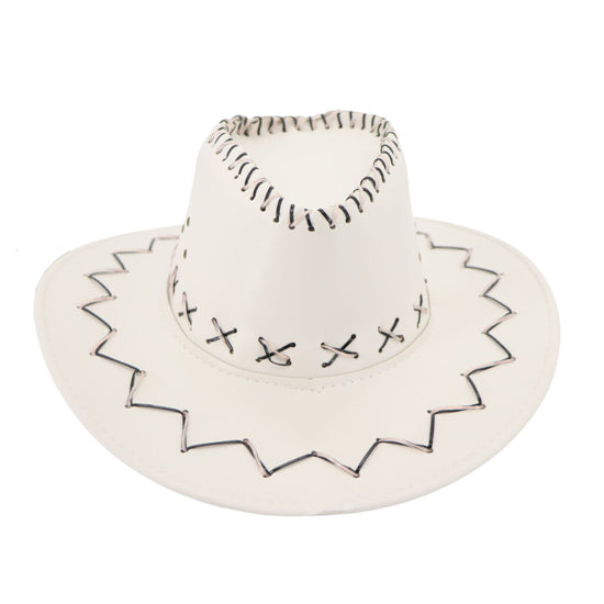Leatherette Light Up Cowboy Hat