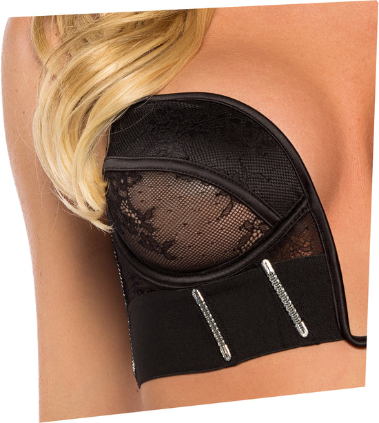 Load image into Gallery viewer, Belle Noir Bustier Set
