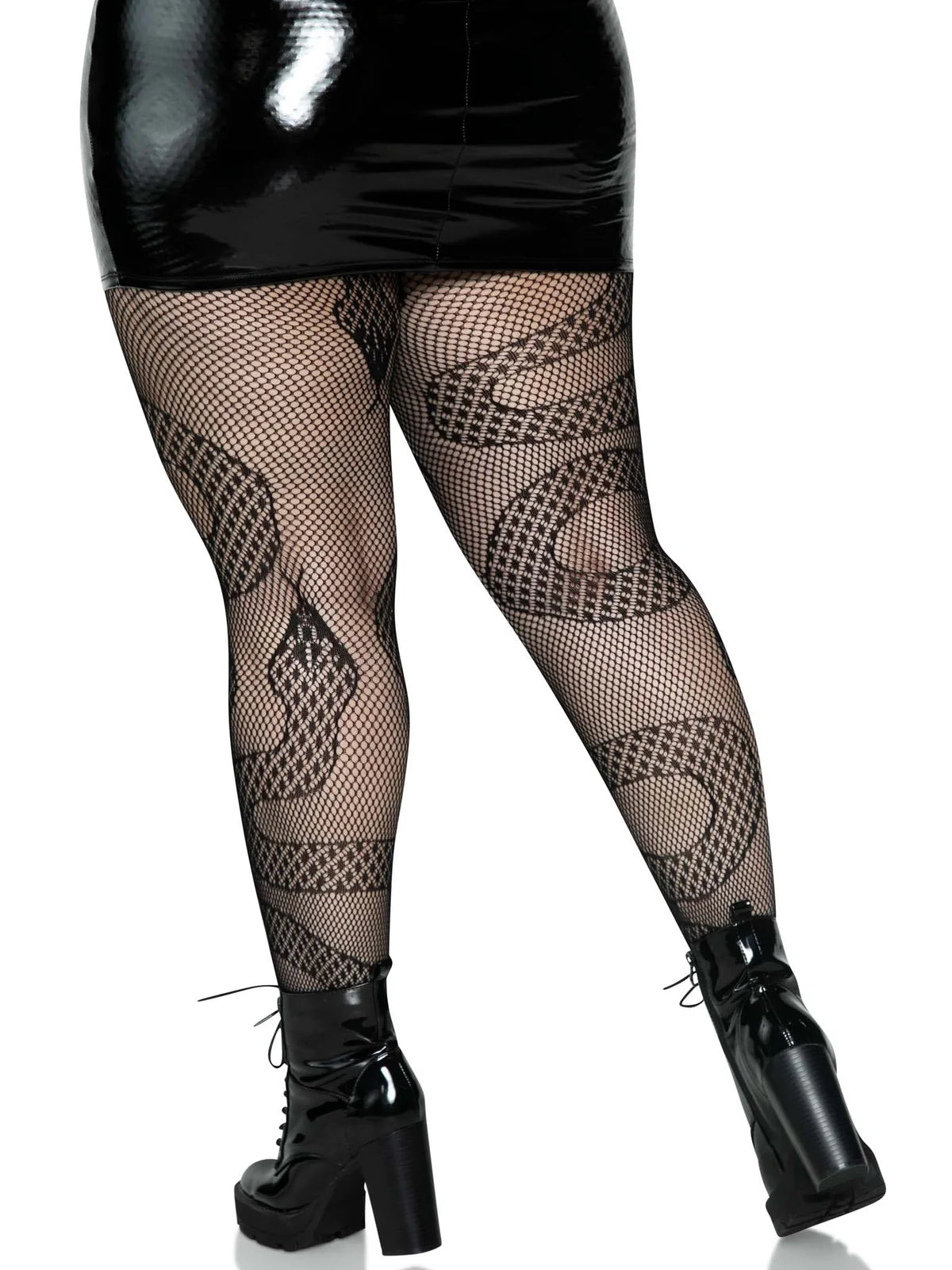 Plus Snake Net Tights