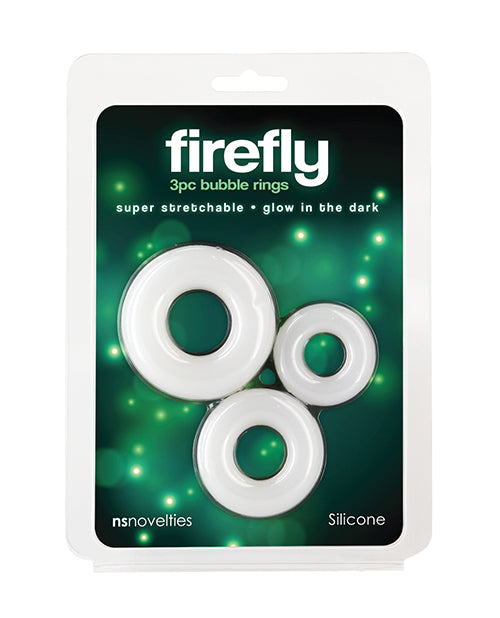 Firefly Glow in the Dark Bubble Cock Rings
