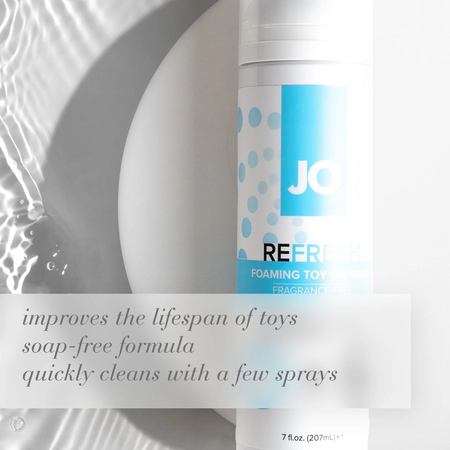 JO Fragrance Free Refresh Foaming Toy Cleaner