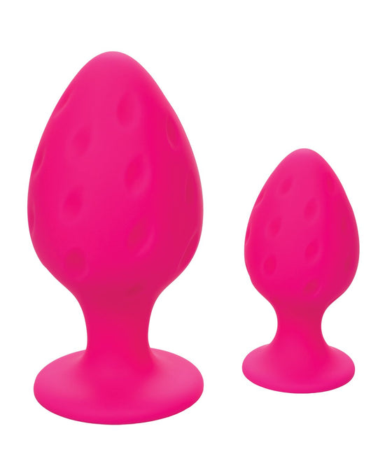 Cheeky Silicone Textured Anal Plug Set