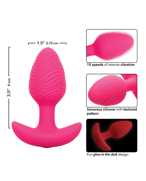 Cheeky Glow in the Dark Vibrating Butt Plug