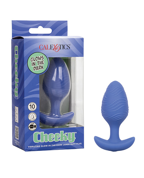 Cheeky Glow in the Dark Vibrating Large Butt Plug