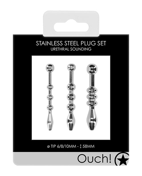 Shots Ouch Urethral Sounding Plug Set