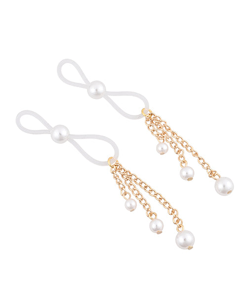 Sex & Mischief Pearl Nipple Ties