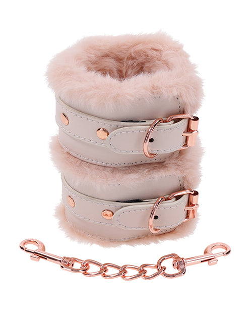 Sex & Mischief Peaches 'n CreaMe Fur Handcuffs 🍑