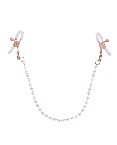 Sex & Mischief Peaches 'n CreaMe Pearl Nipple Clamps 🍑