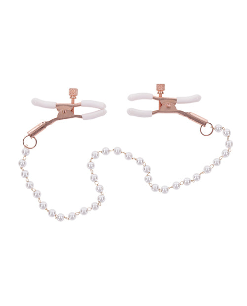 Sex & Mischief Peaches 'n CreaMe Pearl Nipple Clamps 🍑