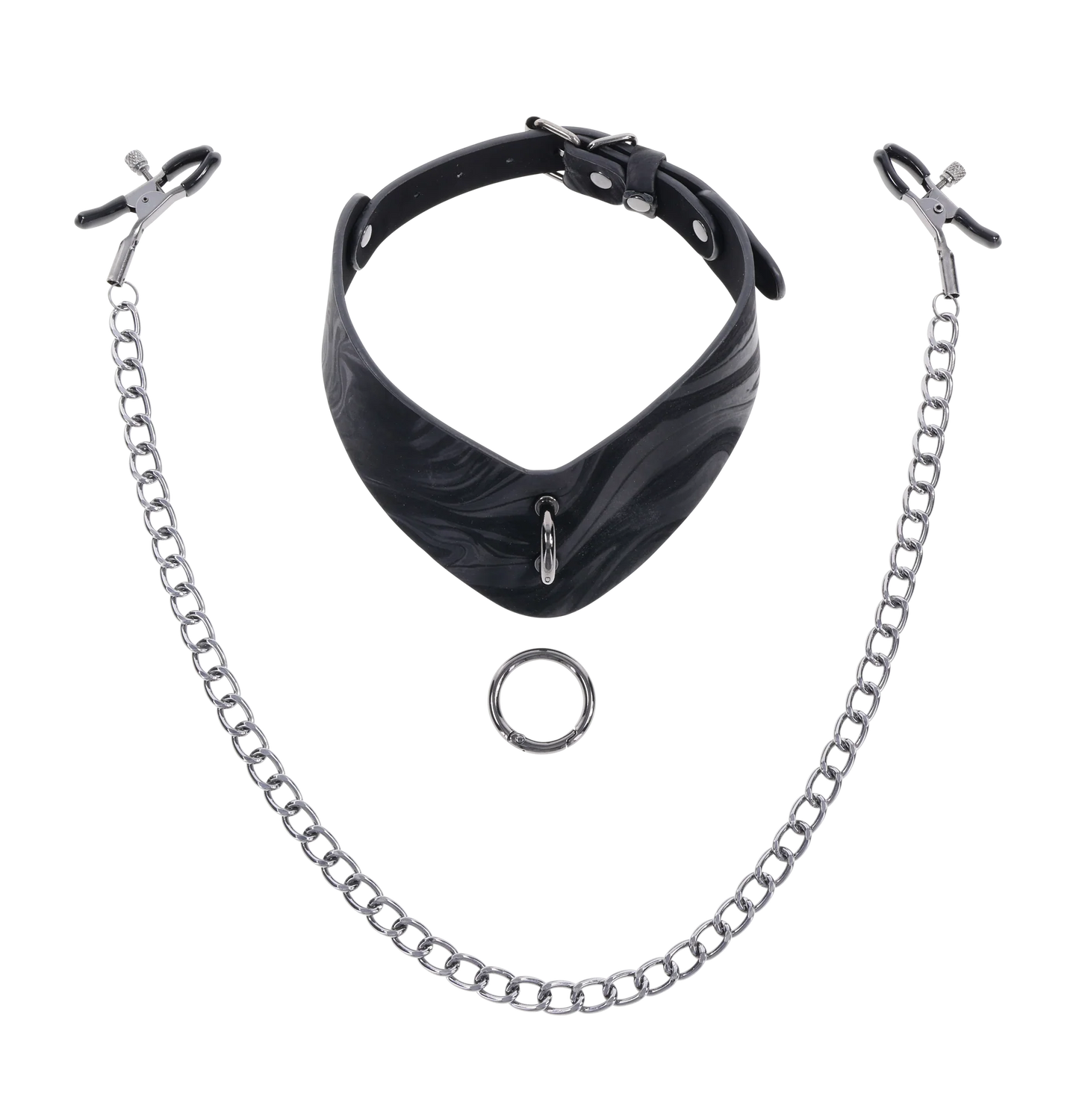 Velvet Noir Collar & Removable Clamps