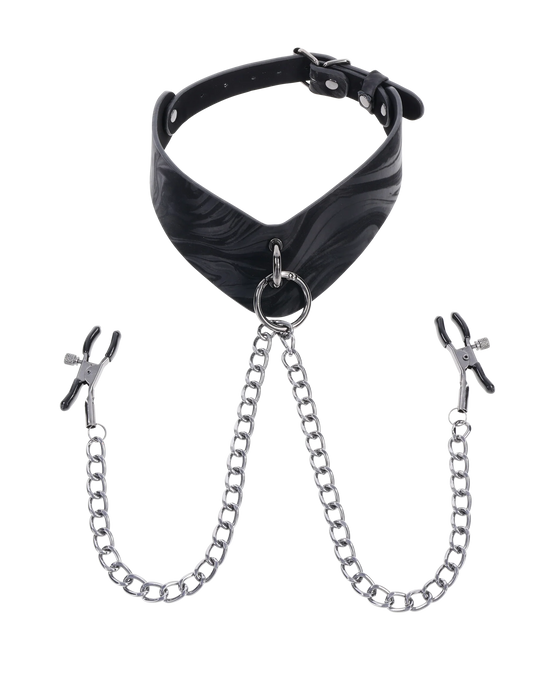 Velvet Noir Collar & Removable Clamps