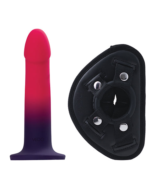 VeDO Duo Silicone Dildo with Harness