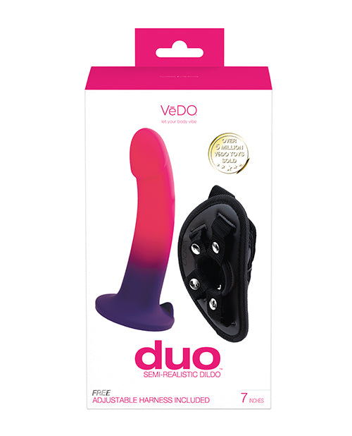 VeDO Duo Silicone Dildo with Harness