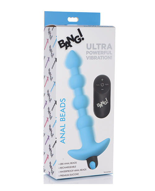 Bang! 28X Vibrating Silicone Anal Beads