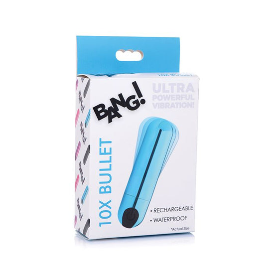 Bang! 10X Rechargeable Vibrating Metallic Bullet