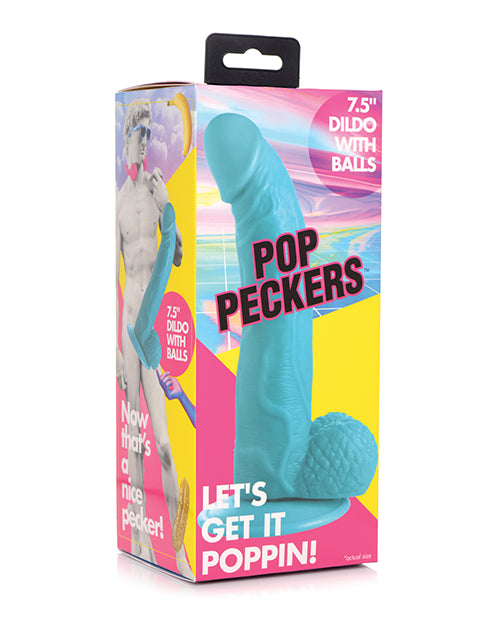 Pop Peckers 7.5" Dildo With Balls