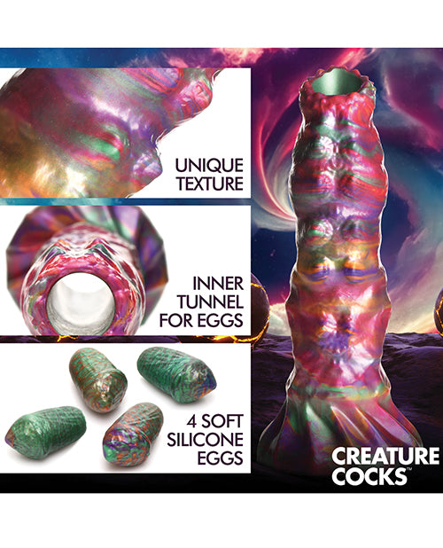 Creature Cocks Larva Silicone Ovipositor Dildo With Eggs