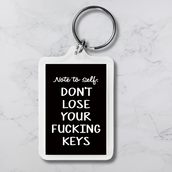 Note To Self Keychain