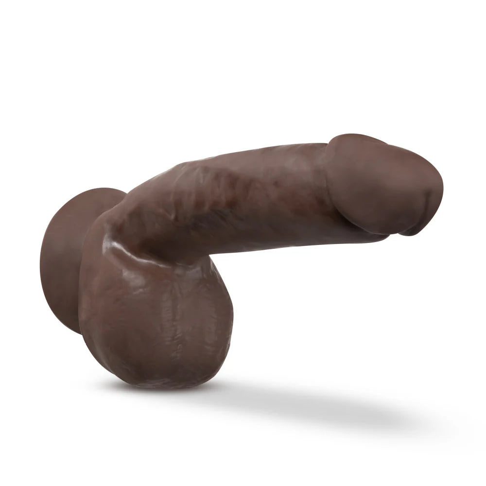 Dr. Skin Plus  Thick Posable Dildo with Squeezable Balls