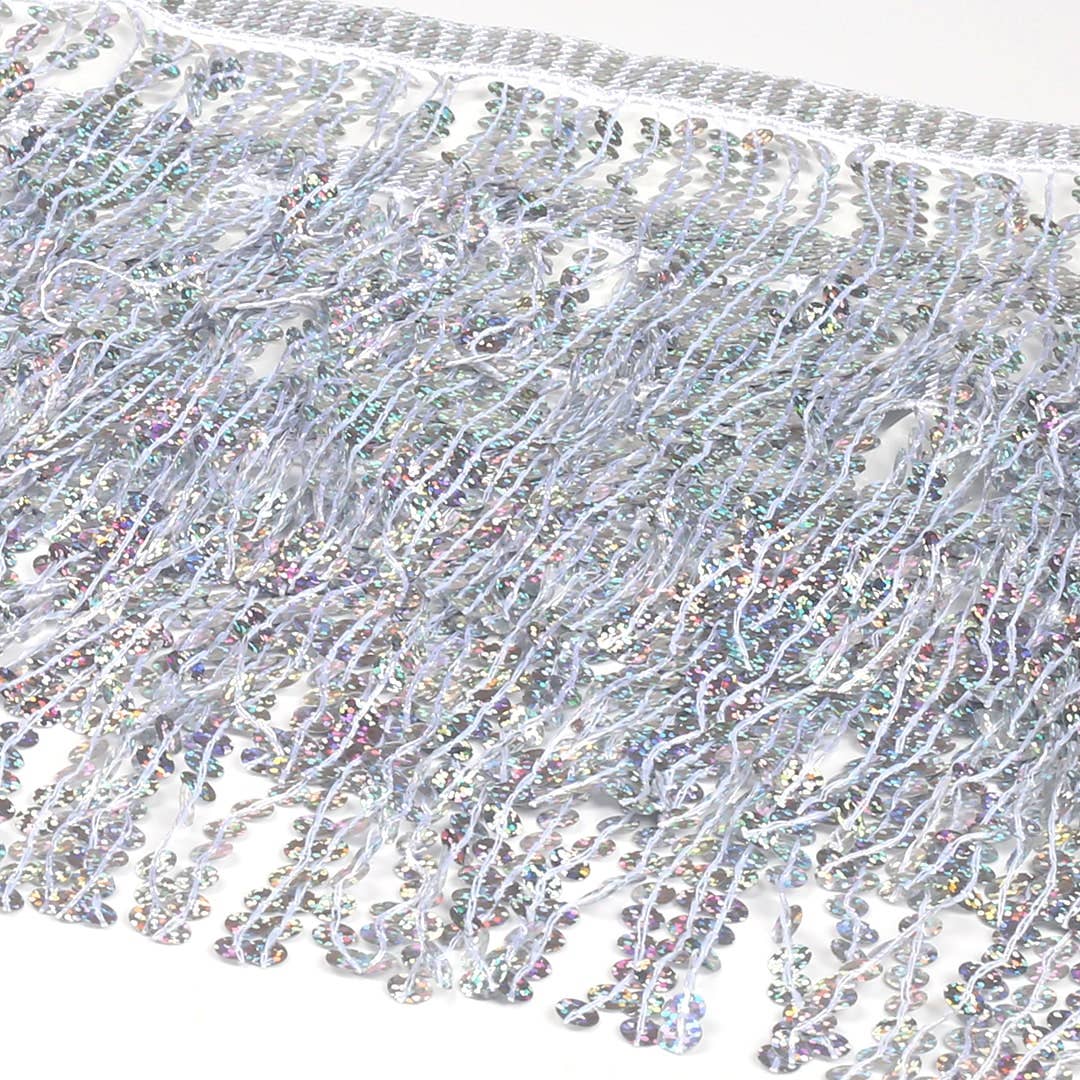 Sequin Fringe Mini Skirt - Sparkly Belly Dance Hip Scarf