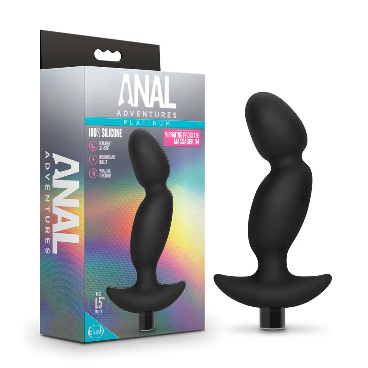 Anal Adventures Silicone Vibrating Prostate Massager