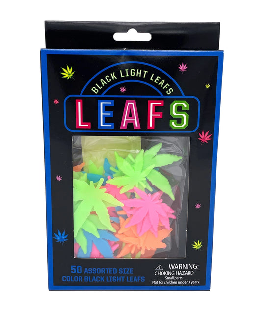 Black Light Pot Leafs