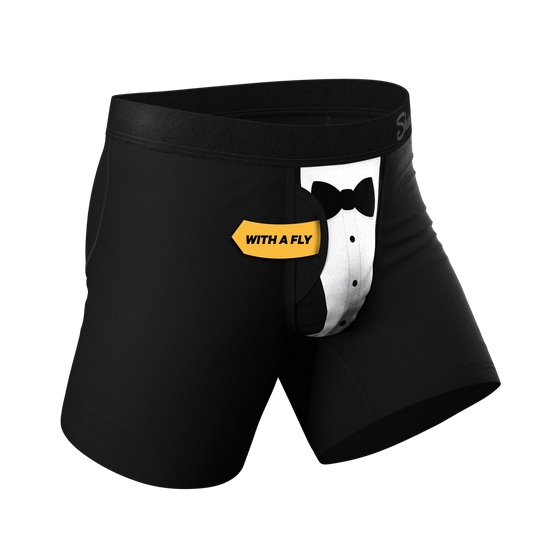 Black Tuxedo Boxer Briefs