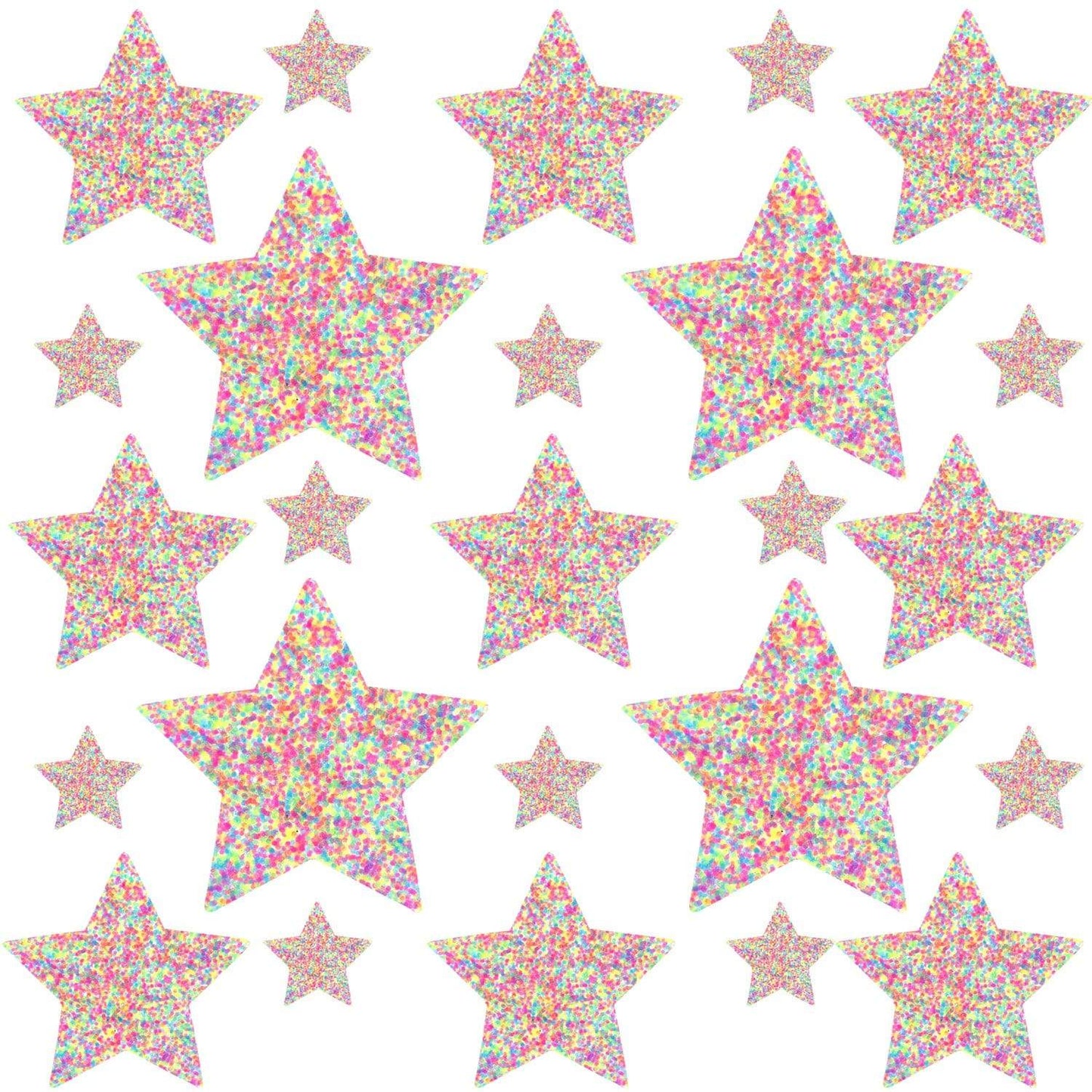 Sprankles Neon Blacklight Starry Nights Sticker Crop Top