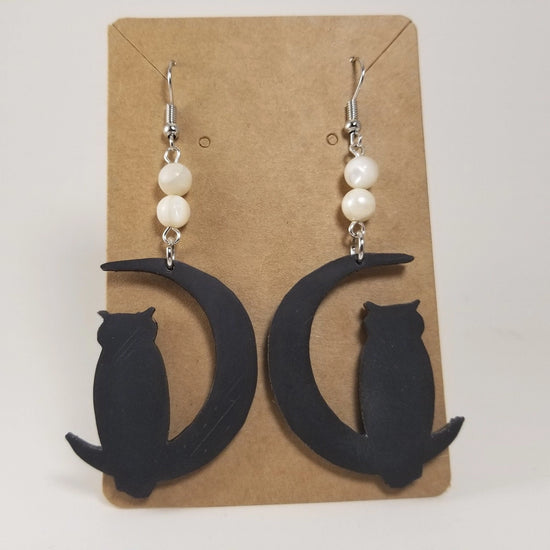 Moon Owl Earrings