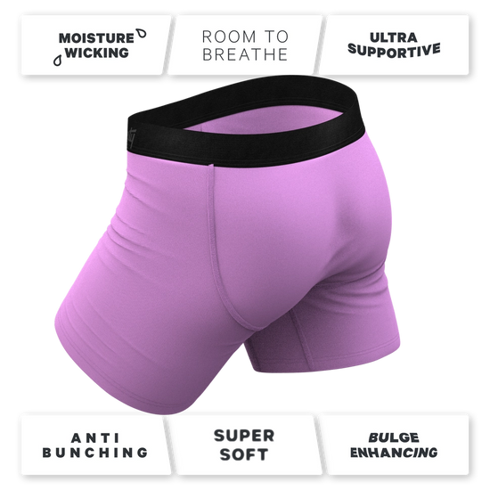 The Double Entendre -Eggplant Ball Hammock Underwear