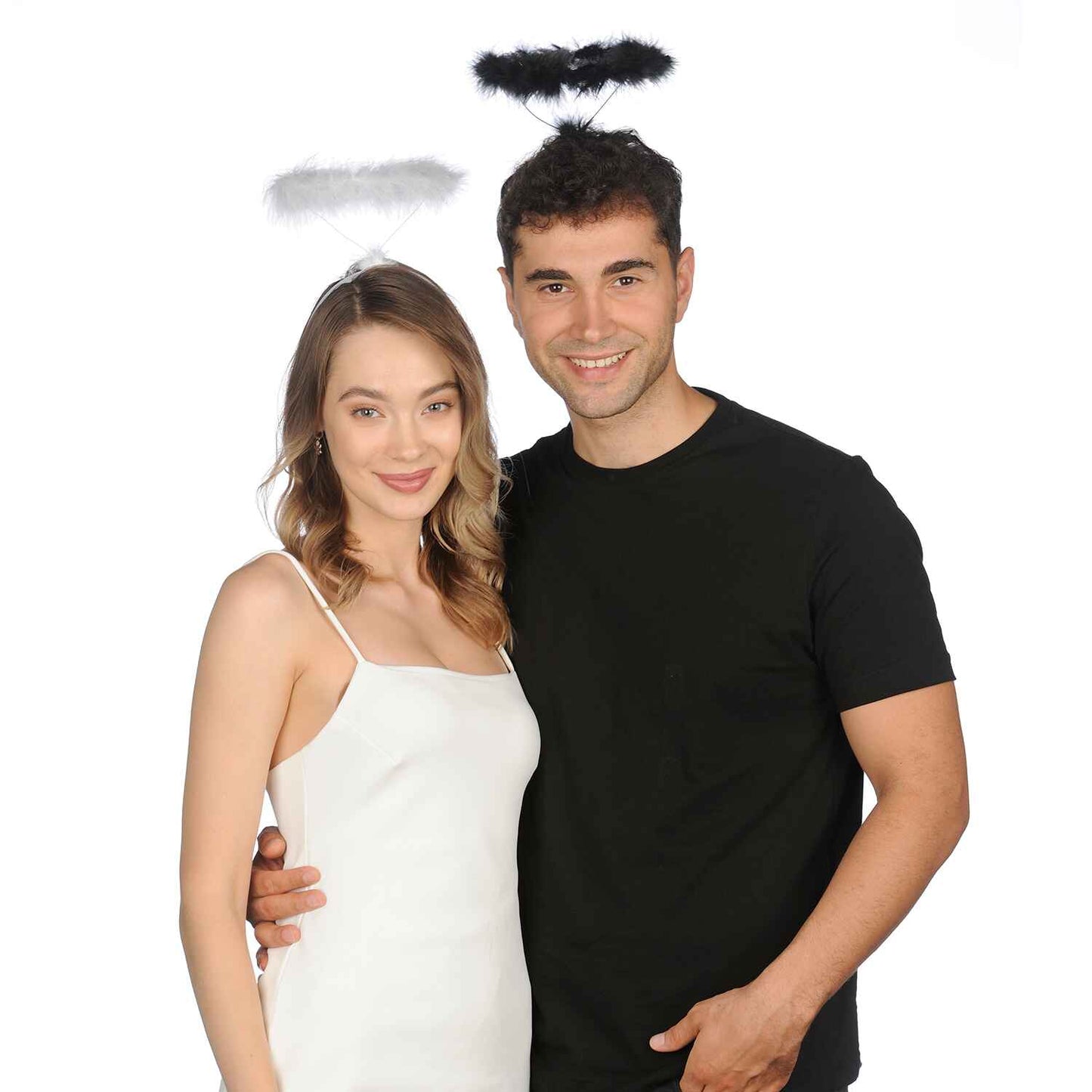 Angel Halo Headband Set - Extra Feather White Angel Headband