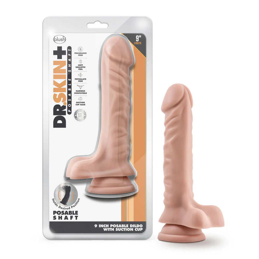 Dr. Skin Plus Posable 9" Dildo