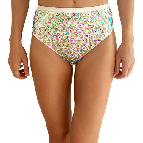 Sparkling Iridescent High-Waisted Carnival Bottoms