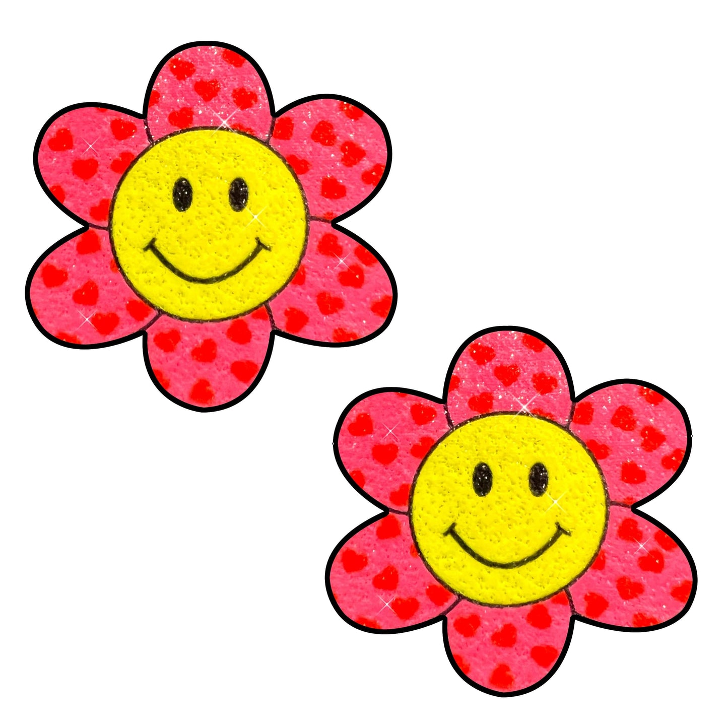 Freaking Awesome Smiley Flower Power Pasties