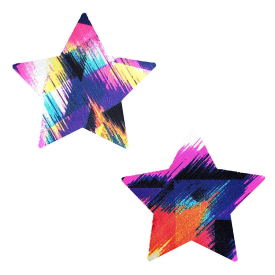 Block Party Multicolor Blacklight Starry Nights Pasties
