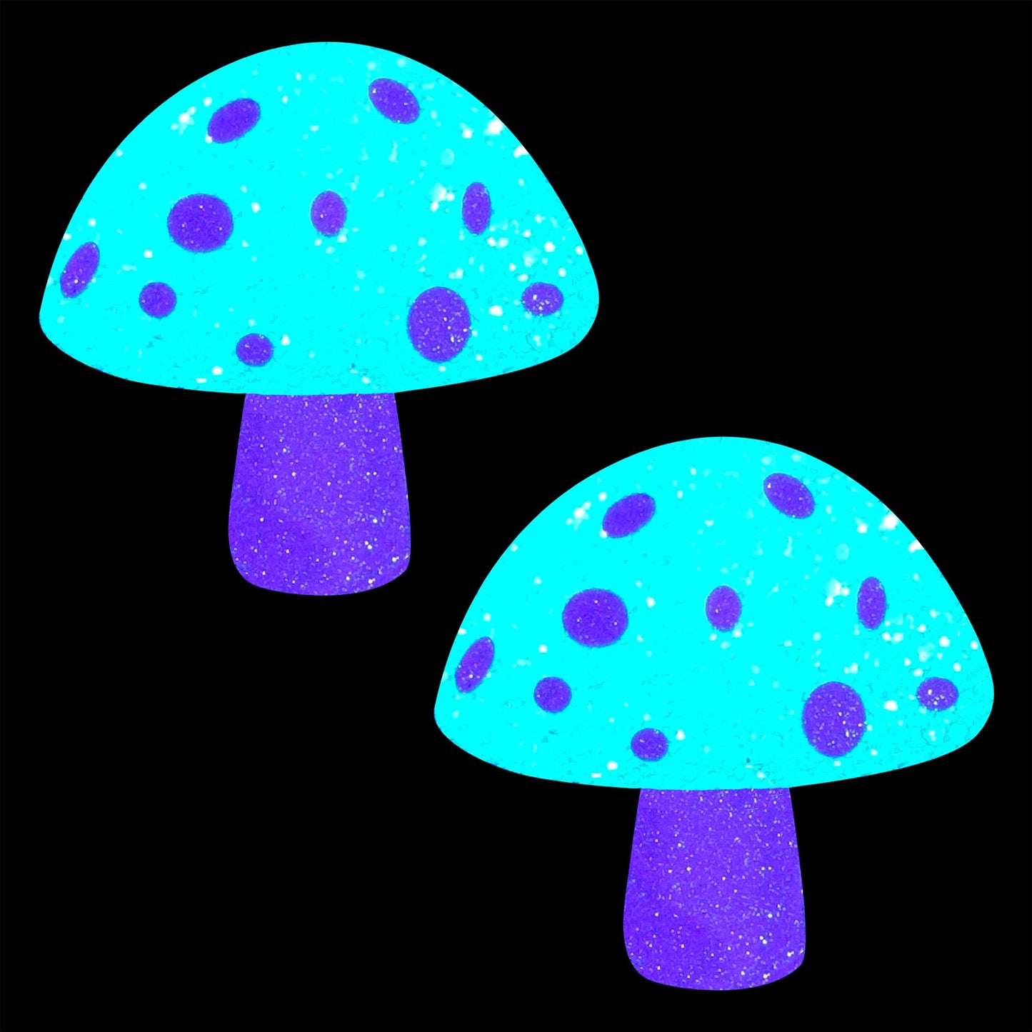 Down The Rabbit Hole Blacklight Shroom Pasties