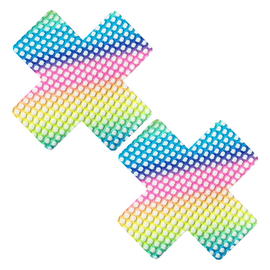 Prism Pop Neon Mesh Blacklight X Pasties