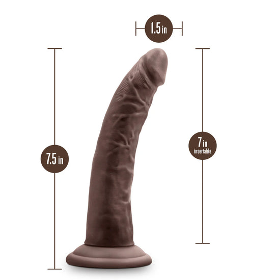 Au Naturel Jack Dildo with Suction Cup 7in