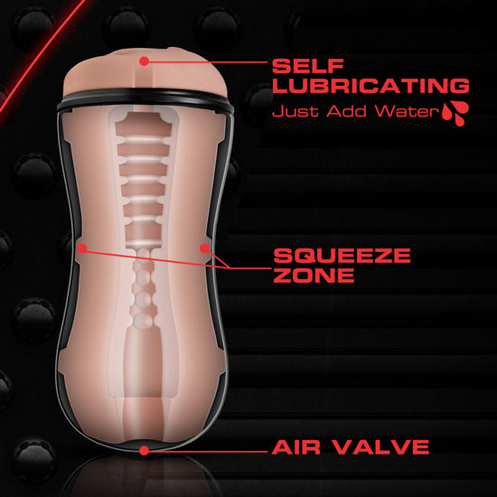 M Is For Men Ridges & Orbs Self Lubricating Stroker