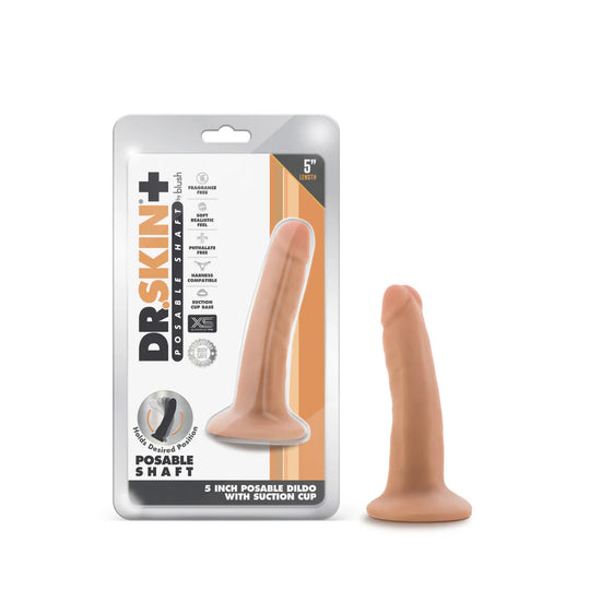 Dr. Skin Plus Gold Collection Posable Dildo 5in