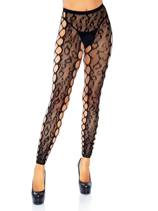 Lexi Leopard Footless Tights