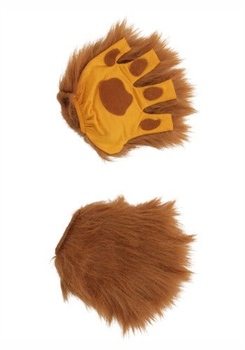 Adult Lion Paws Fingerless Gloves