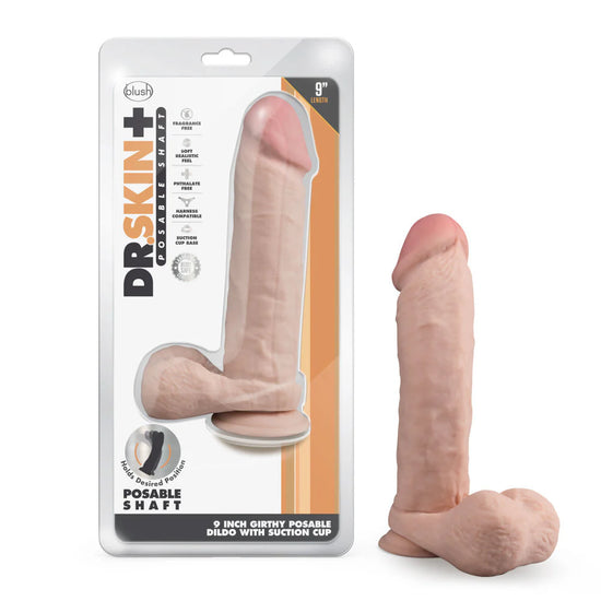 Dr. Skin Plus THICK Posable 9in Dildo