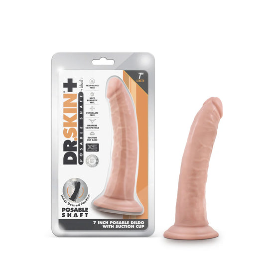 Dr. Skin Plus Gold Collection Posable Dildo 7in