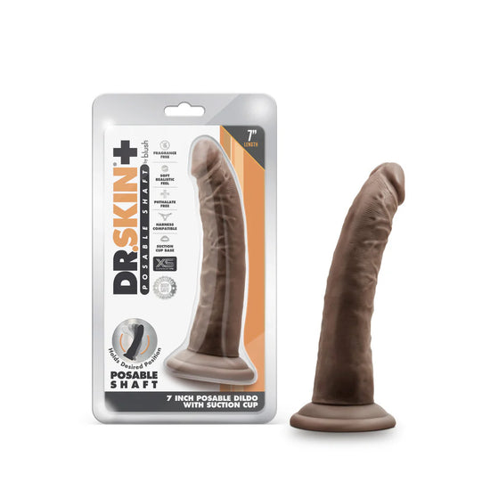 Dr. Skin Plus Gold Collection Posable Dildo 7in